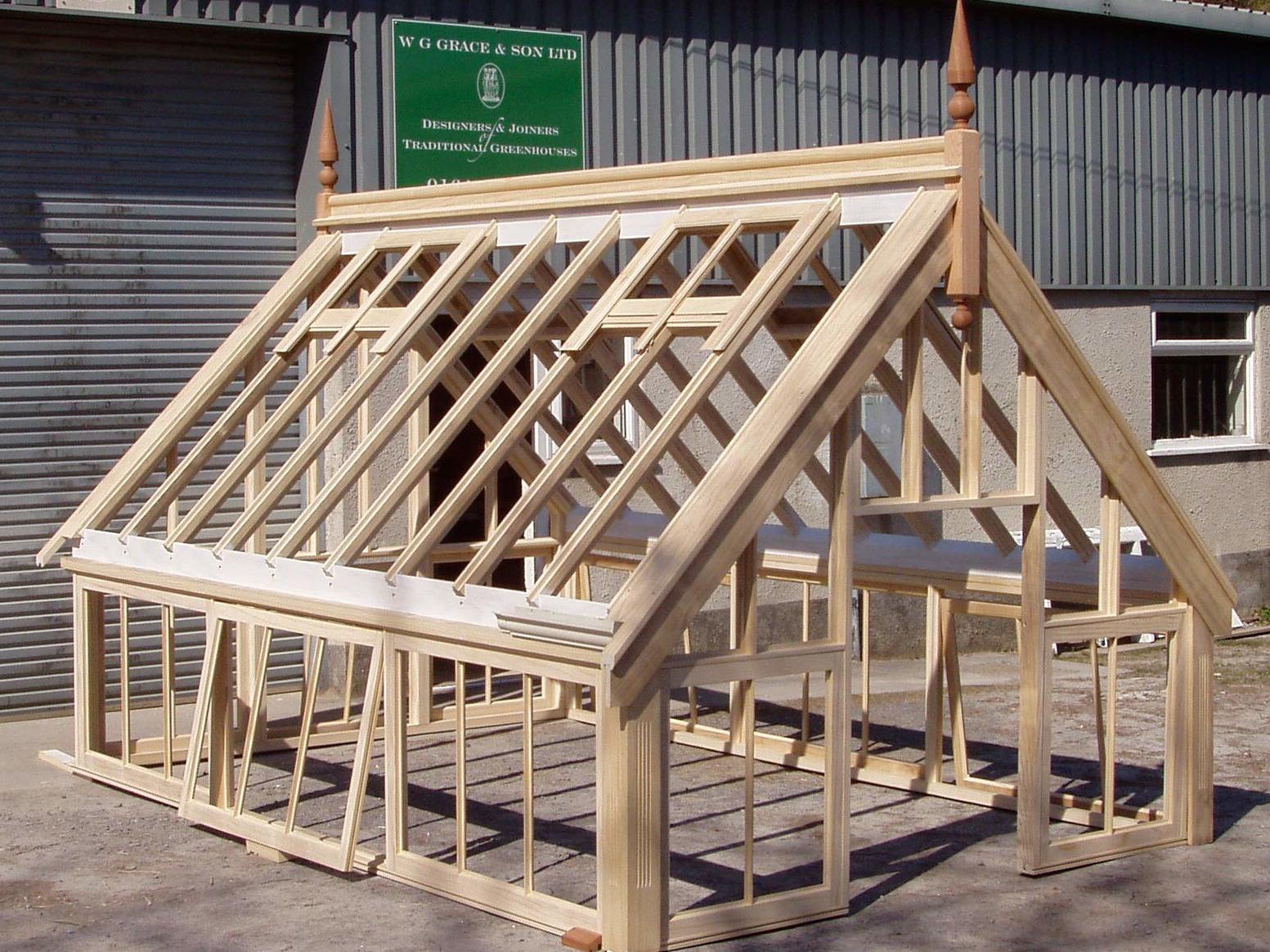 Greenhouse constructed from Accoya